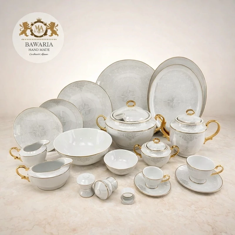 سرویس چینی 18 نفره 135 پارچه باواریا کد 501 با ارسال رایگان
