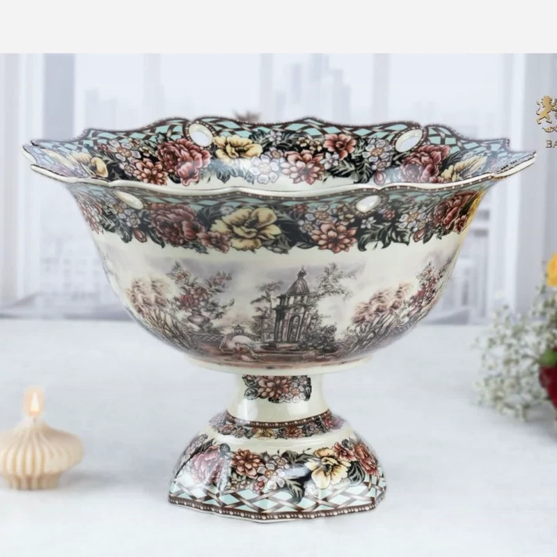 میوه خوری چینی پایه دار BAVARIA مدل ریگاتور گاردن دیت 3028A با ارسال رایگان