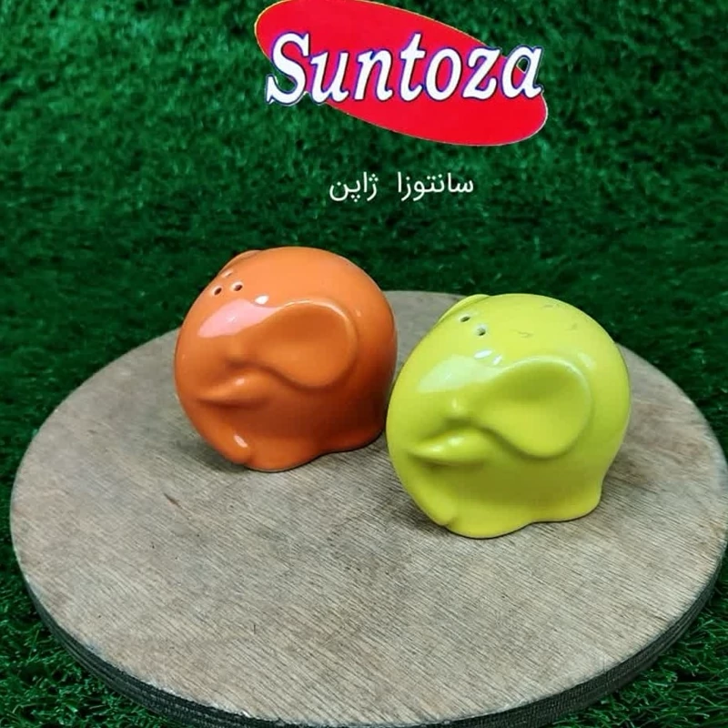 نمکپاش جفتی فیل سرامیک  مدل  758306 ارسال رایگان